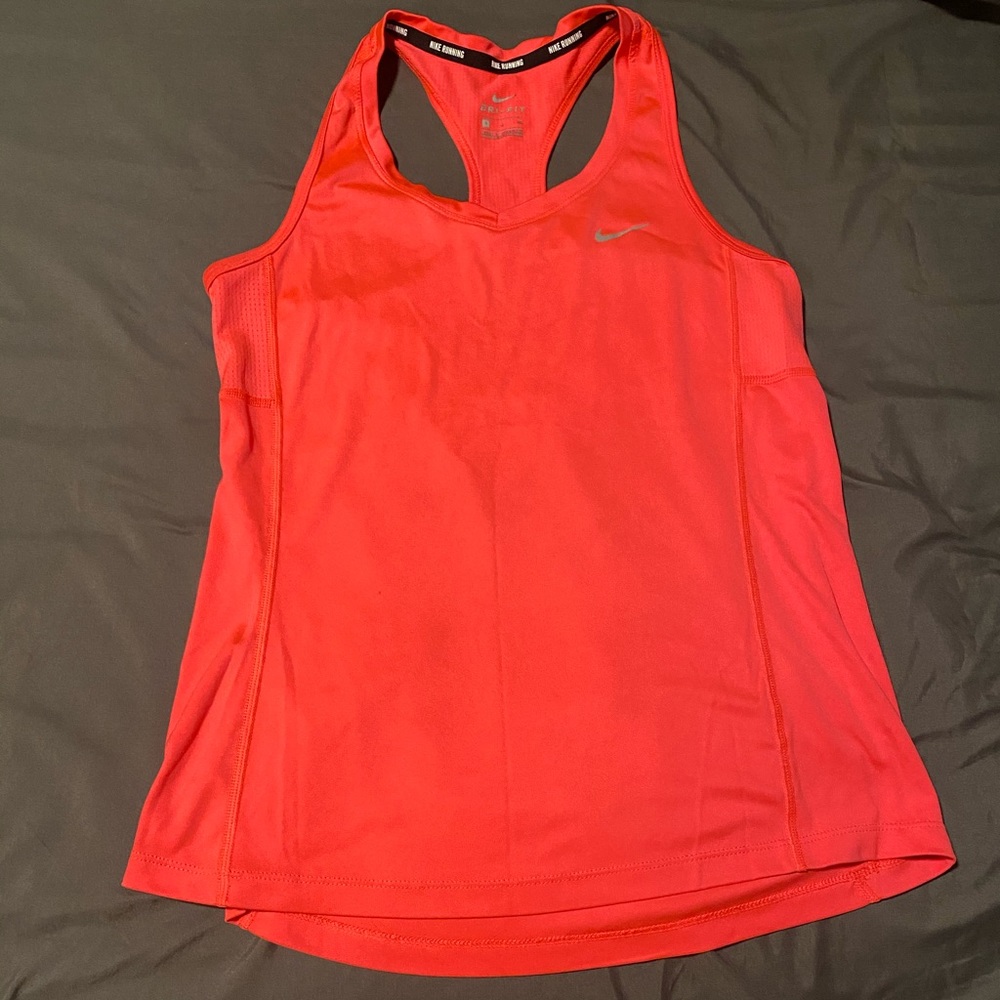 Hot pink nike running tank top